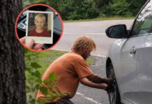 Un hombre sin hogar me ayudó con una rueda pinchada… y lo que dejó en mi auto me hizo revivir una historia de hace 20 años.