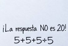 Reto matemático: cómo resolver 5 + 5 + 5 ÷ 5 sin caer en la trampa