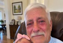Llevé a mi bebé a conocer a mi abuelo y, al ver sus ojos, rompió en llanto: “Tu madre me hizo jurar silencio”