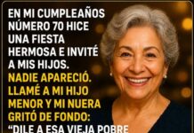 En mi cumpleaños número 70 hice una fiesta hermosa e invité a mis hijos. Nadie apareció. Llamé…