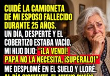 Cuidé la camioneta de mi esposo fallecido durante 25 años… y lo que apareció escondido dentro me dejó sin palabras