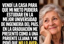 Vendió su casa para que su nieto estudiara ingeniería y él se avergonzó de ella el día de su graduación
