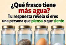 ¿Qué frasco tiene más agua? Tu respuesta puede revelar cómo piensas