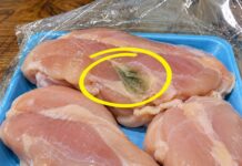 Zona verdosa dentro de la pechuga de pollo: qué es y si se puede comer