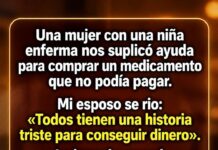 Una mujer me suplicó ayuda para comprar el medicamento de su hija. Mi esposo se burló de ella. Seis meses después, la encontré detrás de un escritorio en un hospital y descubrí algo que jamás habría imaginado