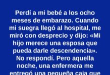 Perdí a mi bebé y mi suegra me humilló en el hospital, pero esa noche una enfermera me entregó una caja