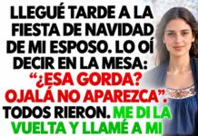 “Esa gorda. Ojalá no aparezca”: lo que escuché en la fiesta de mi esposo cambió todo