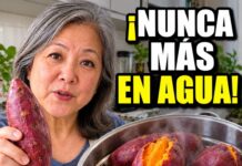 Cómo cocinar batata sin agua: el truco japonés para que quede suave como mantequilla