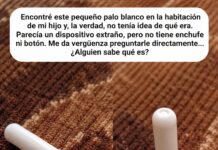 ¿Qué es este palito blanco que apareció en el cuarto de mi hijo? Lo que debes saber antes de asustarte