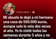 Todos creían que mi hermano se quedaría con toda la herencia, pero una carta de mi abuelo lo cambió todo