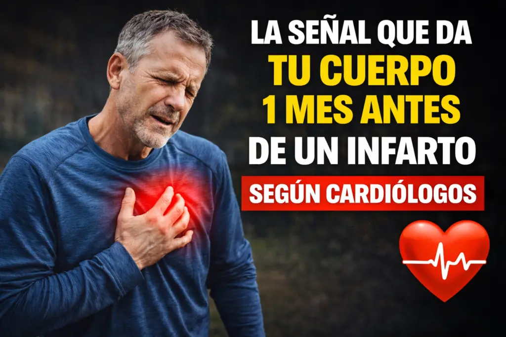 La señal que da tu cuerpo 1 mes antes de un infarto — según cardiólogos ...