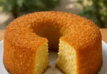Pastel de coco de licuadora simple