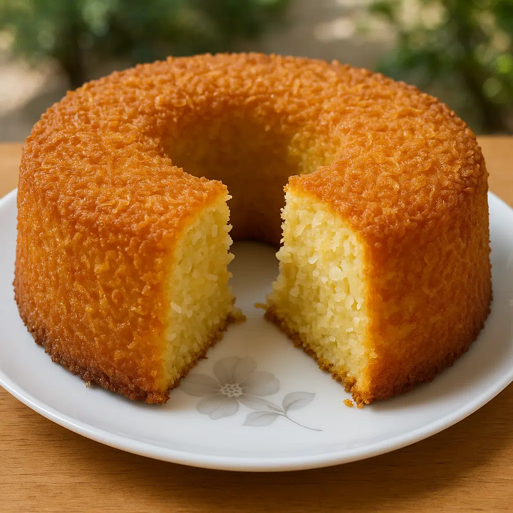 Pastel de coco de licuadora simple