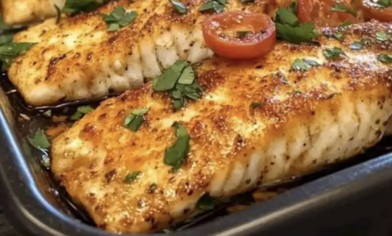 Filete de Pescado al Horno con Especias y Tomatitos Asados 1