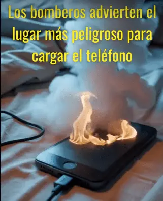 Los bomberos advierten sobre el único lugar donde nunca debes cargar tu teléfono 😲👇 1