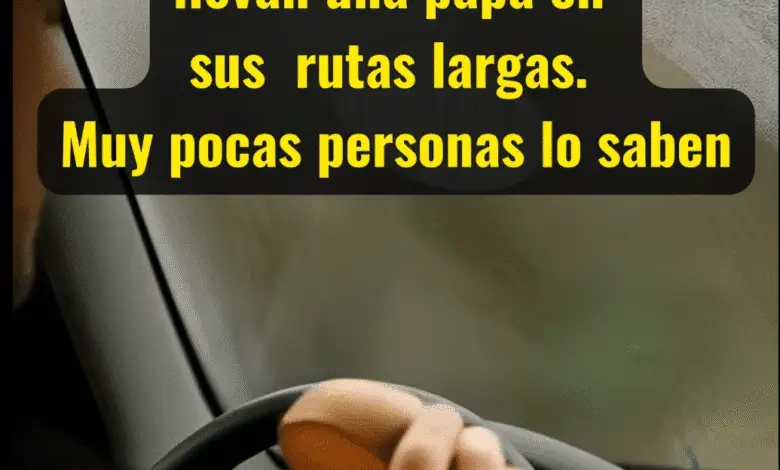 El curioso motivo por el que muchos choferes profesionales llevan una papa en rutas largas 1