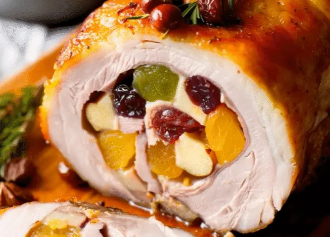 Lomo Navideño Relleno de Frutas Secas: ¡El Plato Estrella de las Fiestas! 1