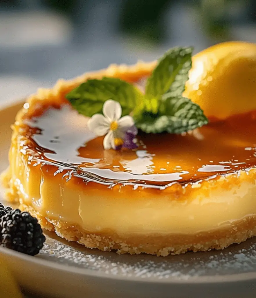 Tarta de Crema de Limón con Caramelo