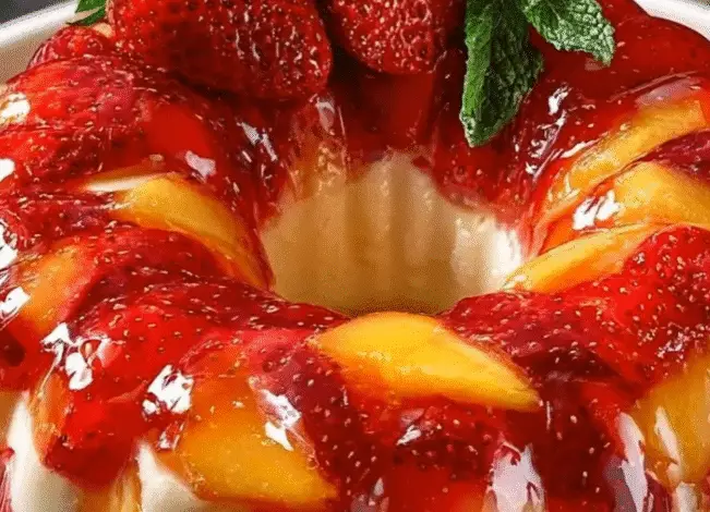 GELATINA DE QUESO CREMA CON FRUTAS 1