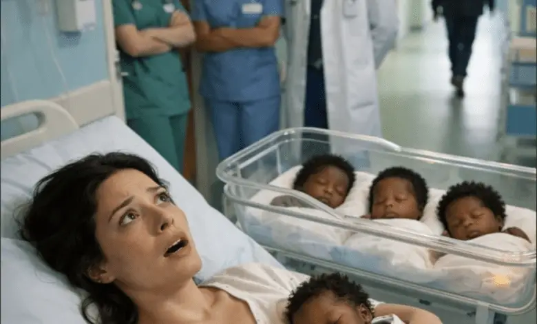 Los cinco bebés en las cunas eran negros. Mi esposo los miró una sola vez y gritó: 1