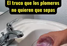 El truco que los plomeros no quieren que sepas.