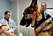 Historia: Antes de la operación, el niño abrazó a su perro, pero de repente el perro saltó de la cama y atacó a uno de los médicos.
