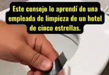 Este consejo lo aprendí de una encargada de limpieza de un hotel de cinco estrellas.