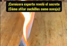 El truco del carnicero para afilarcuchillos en casa usandoencendedores viejos