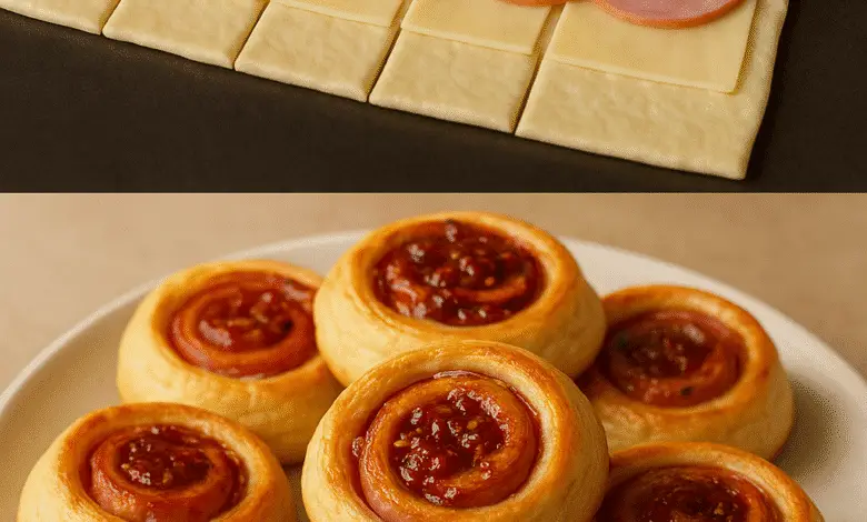 Hojaldre con Queso y Jamón 1