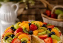 Pastel de Frutas Casero