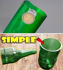 Cómo cortar botellas de vidrio con una simple moneda: el truco casero que muchos artesanos usan 1