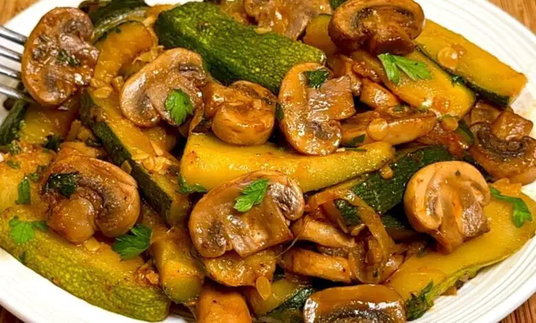 ¡Increíble pero cierto! Estos calabacines con champiñones están más ricos que la carne 1